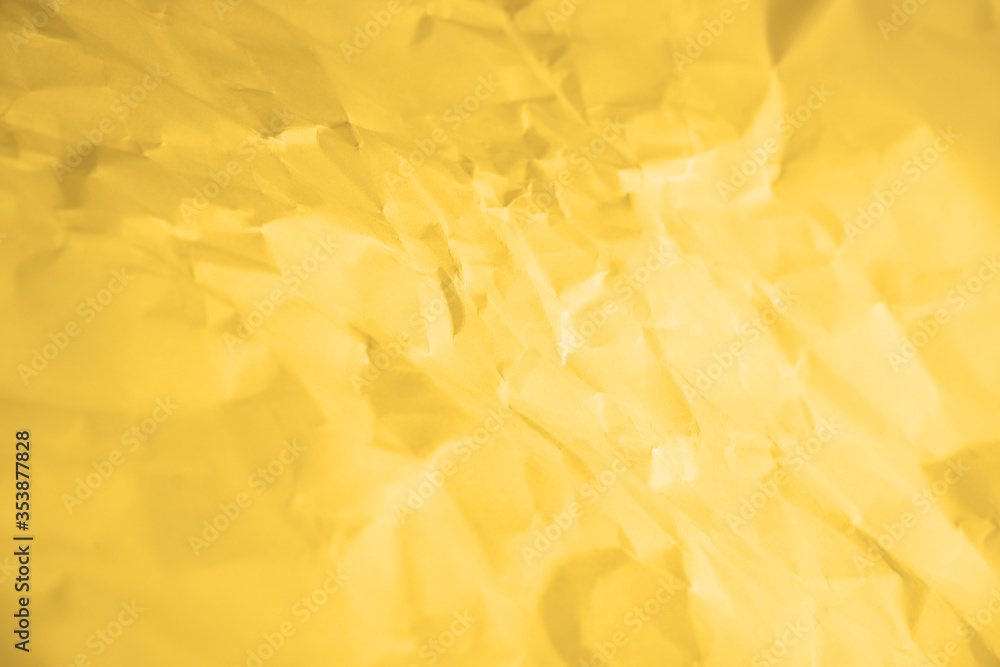 Yellow crumpled paper texture, copy space for text, used for vintage background. Yellow crumpled paper texture, copy space for text, used for vintage background.