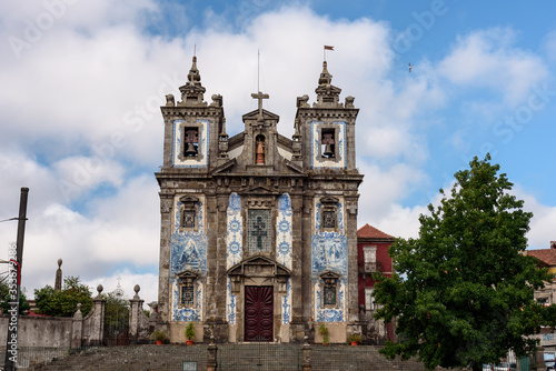church of saint Ildefonso. square in front of the church of saint Ildefonso. summer 2019.