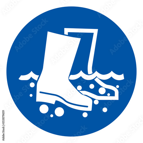 Disinfect Boots Symbol Sign, Vector Illustration, Isolate On White Background Label. EPS10