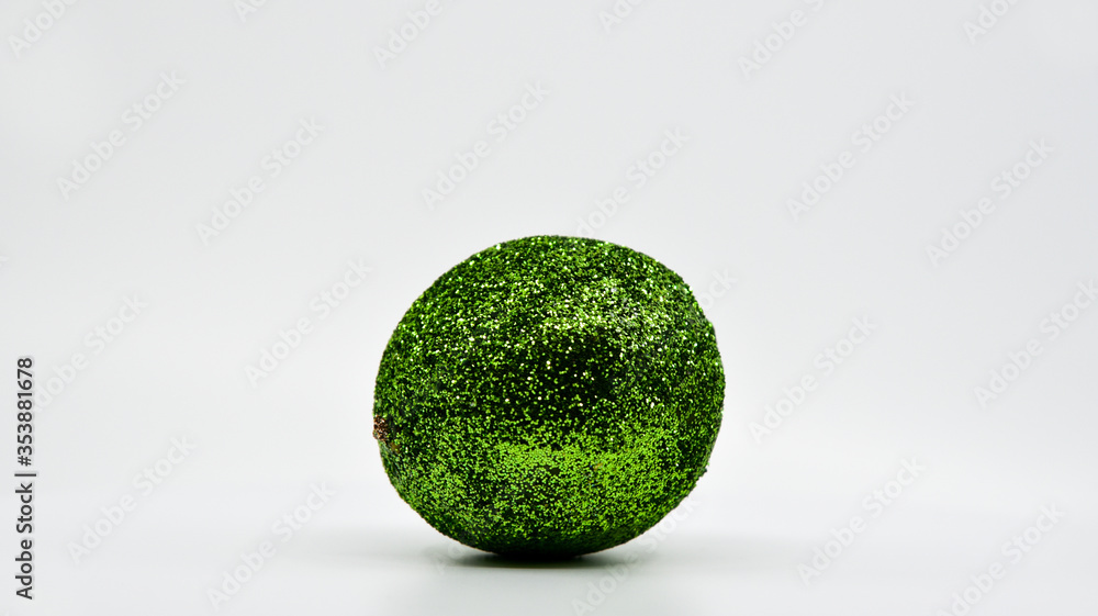 Glitter lime with white background Glitter lime with white background