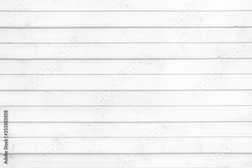 Old White Horizontal Wooden Board Texture Background.