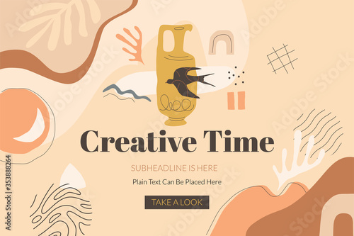 Creative Time Banner Template
