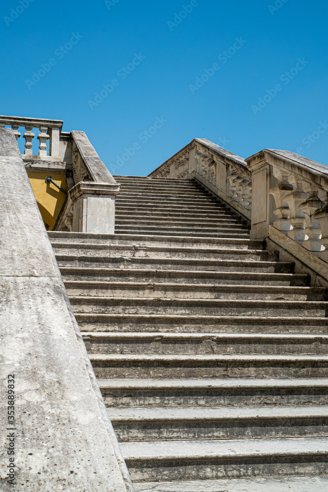 Stairs of the Reggia di Colorno, in the province of Parma, Italy