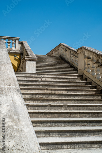 Stairs of the Reggia di Colorno, in the province of Parma, Italy