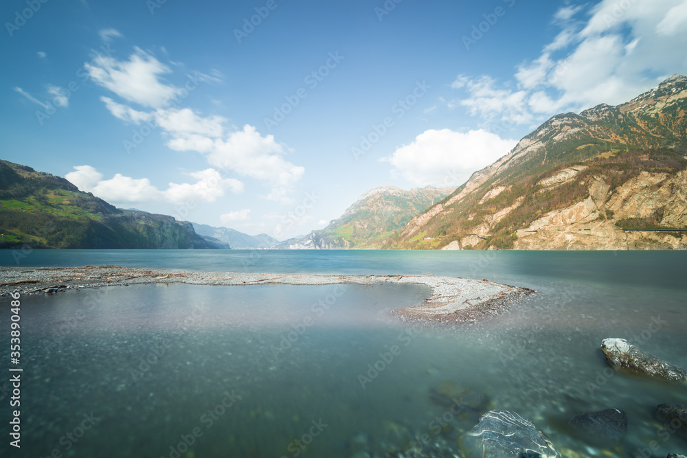 Uri Rotstock is a mountain in the Uri Alps at an altitude of 2928 m.Panorama of the Swiss Alps. Canton Uri. Uri Rotstock is a mountain in the Uri Alps at an altitude of 2928 m.Panorama of the Swiss Alps. Canton Uri.