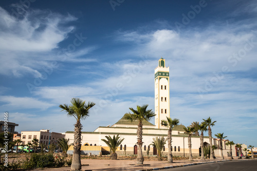 Eddarham mosque of Dakhla, Western Sahara, Morocco