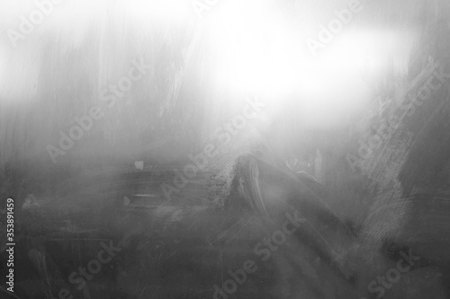 Dirty and Dusty on Glass Window Background.