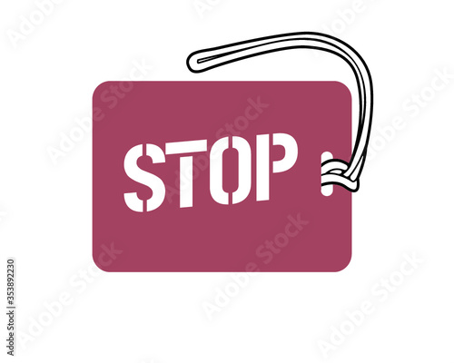 Luggage Tag Template - Stop