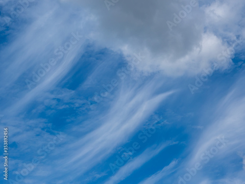 Wolkenlandschaft Blauer Himmer Wolkenart Hintergrund 03