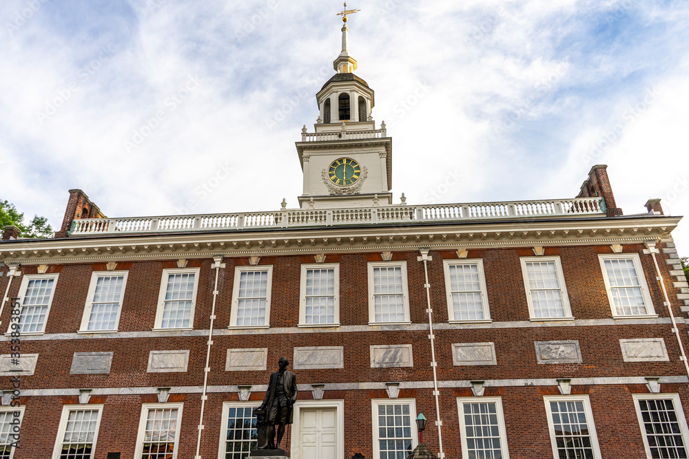 The Independence Hall is the centerpiece of the Independence National Historical Park in Philadelphia