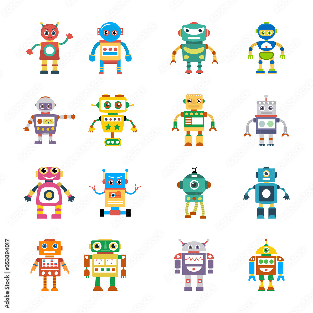 Robotic Evaluation Flat Icons
Robotic Evaluation Flat Icons