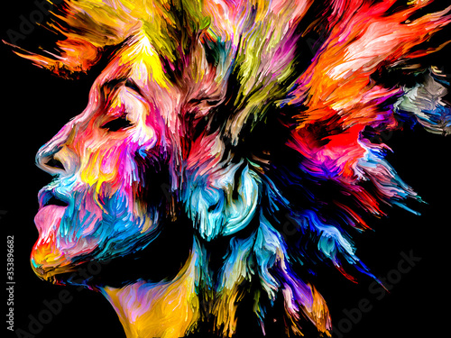 Abstract Portrait of Young Lady © agsandrew