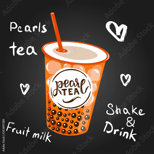 pearl tea glass