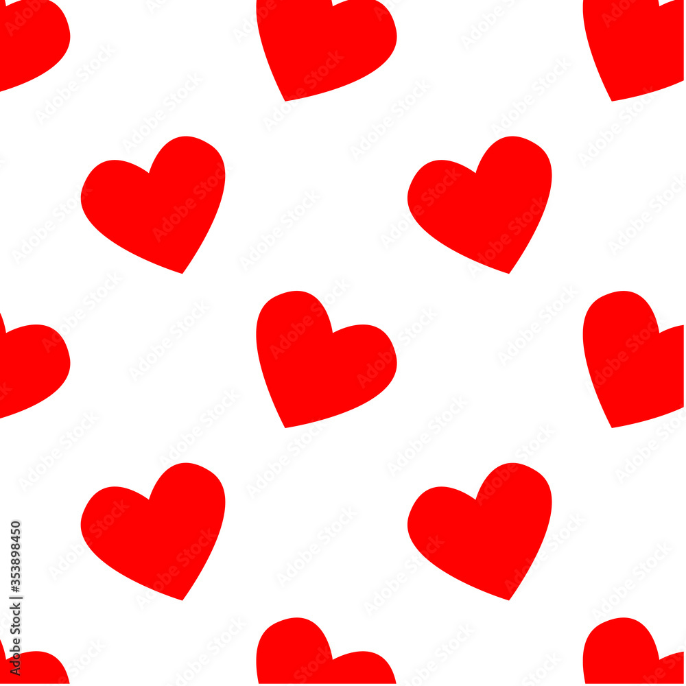 hearts pattern. Design elements for Valentine's day. Minimalist style.