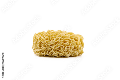 Instant noodle on white background