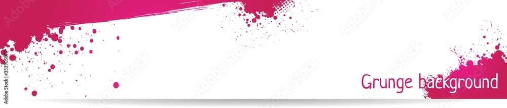 Grunge pink banner