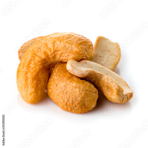 Cashews Isolated on a White Background
