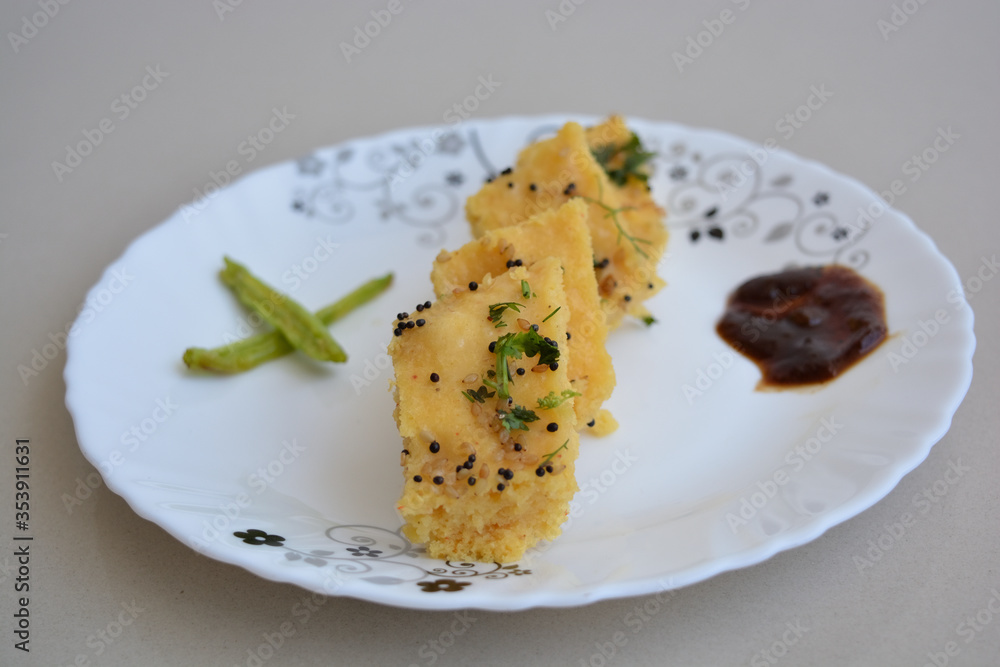 dhokla, an Indian snack dhokla, an Indian snack