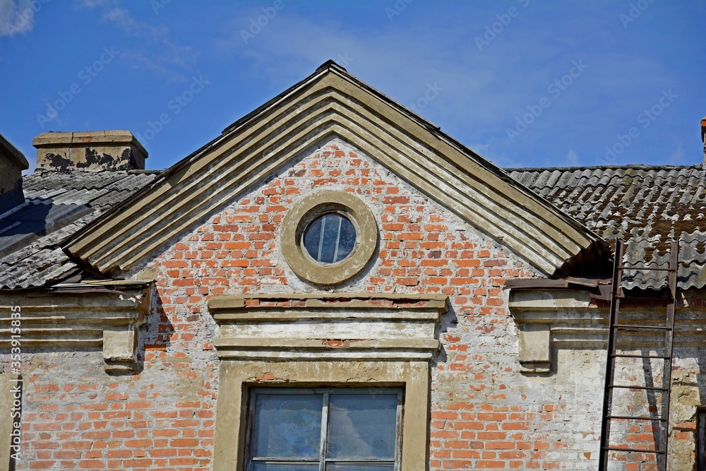 Windows and doors. Village Korenevka in the Gomel region. Gomel region. Belarus.