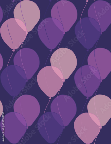 seamless background with balloons