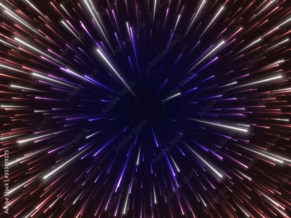 Space speed. Abstract starburst dynamic lines or rays. Vector illustration Space speed. Abstract starburst dynamic lines or rays. Vector illustration