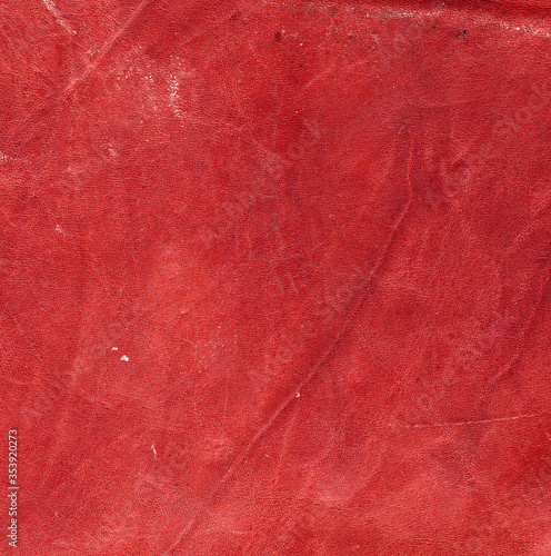 Red old worn vintage leather texture