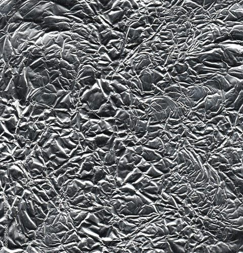 Silver aluminum foil texture