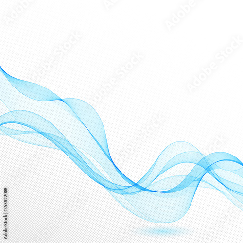 blue abstract wave. presentation template. decor for shell brochures, flyers, postcards. layout for an advertising banner. eps 10