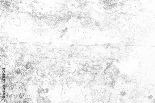 White Scratched Concrete Wall Texture Background. © mesamong