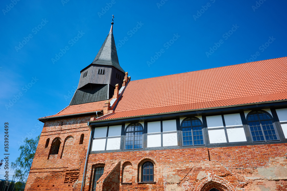 14th Century Church of the Holy Guardian Angels in Cedry Wielkie. Poland
