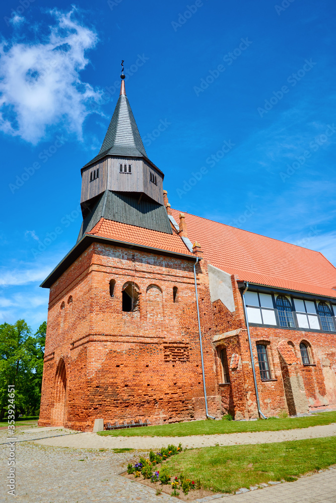 14th Century Church of the Holy Guardian Angels in Cedry Wielkie. Poland