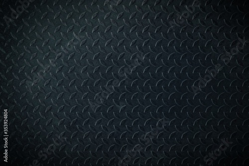 Wallpaper Mural Black Metal Diamond Plate Texture Background. Torontodigital.ca