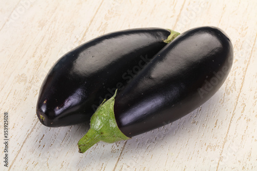 Raw eggplant ready for cooking