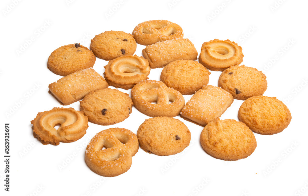 christmas butter cookies isolated christmas butter cookies isolated