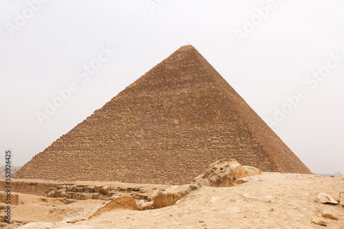 Closeup of the great Pyramid of Giza
