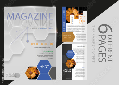 Flower Beats - Magazine Crystal. (A4, informative magazine.) + Fonts used.