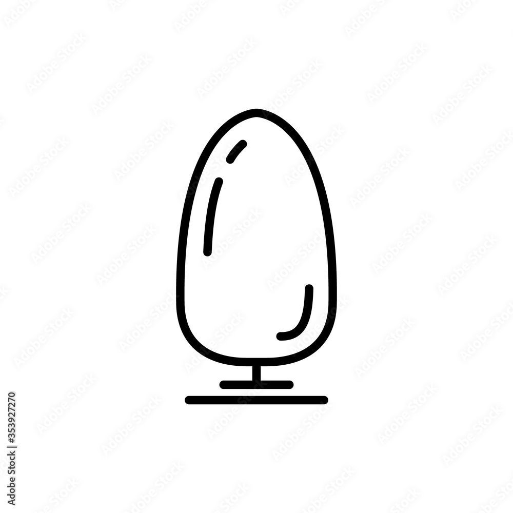Line tree icon isolated on white background. Minimalistic outline style. Vector illustration. Line tree icon isolated on white background. Minimalistic outline style. Vector illustration.