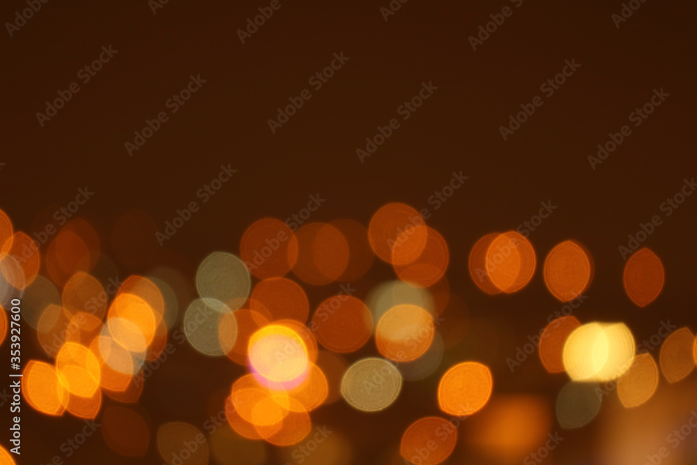 Abstract Blurred Gold and Orange Illuminated City Lights for Background or Wallpaper Abstract Blurred Gold and Orange Illuminated City Lights for Background or Wallpaper