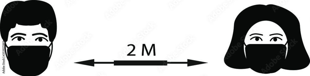 a woman and a man at a distance of 2 meters from each other, the distance between people on a white background black and white picture a woman and a man at a distance of 2 meters from each other, the distance between people on a white background black and white picture