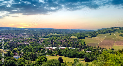 Fototapeta Naklejka Na Ścianę i Meble -  View of Surrey Hills - Surrey, United Kingdom
