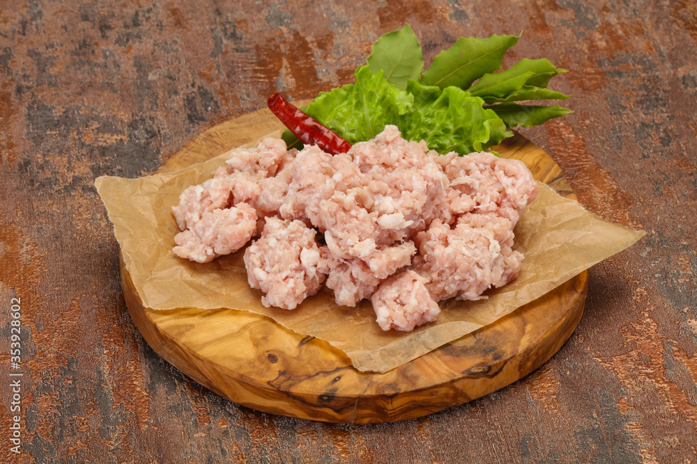 Homemade pork minced meat for cooking Homemade pork minced meat for cooking
