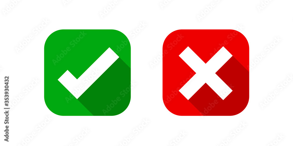 checkmark and x or confirm and deny square icon button flat for apps and websites symbol, icon checkmark choice, checkbox button for choose, square answer box for checklist, approval check sign button checkmark and x or confirm and deny square icon button flat for apps and websites symbol, icon checkmark choice, checkbox button for choose, square answer box for checklist, approval check sign button