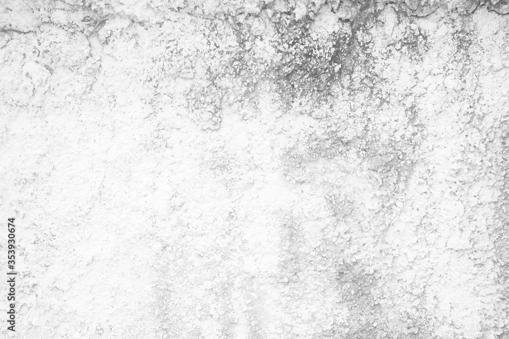 Water Stain on White Grunge Plaster Stucco Texture Background.