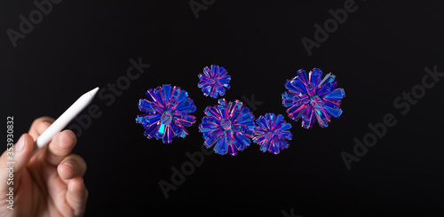 virus digital 3d