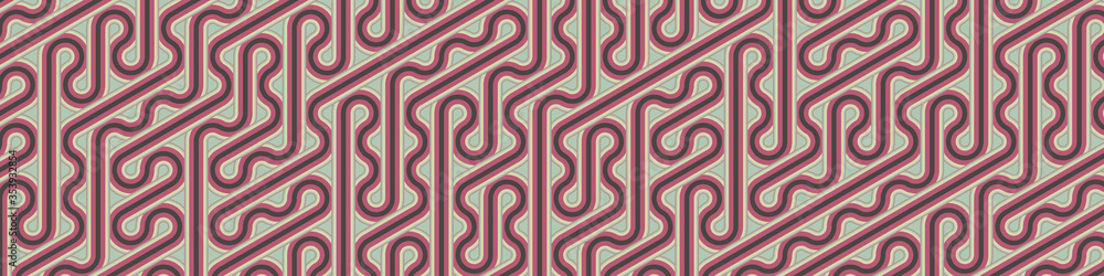Obraz premium Colour Hexagon Tile Connection art background design illustration