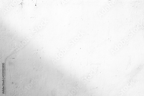 Light Beam on White Grunge Concrete Wall Texture Background.
