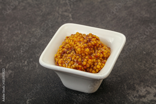 Dijon mustard sauce with seeds