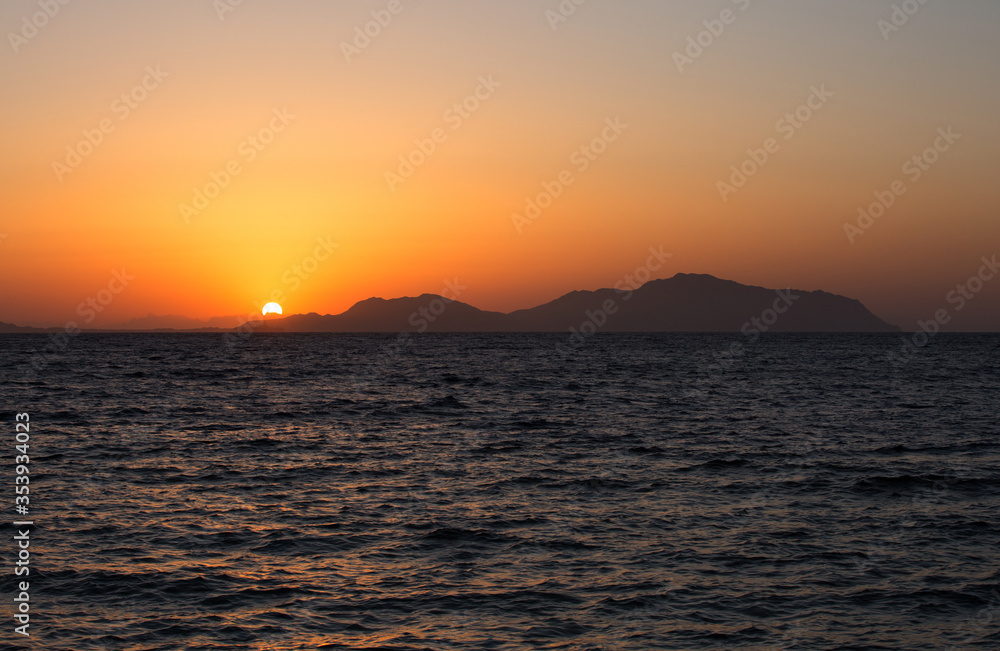 Sunrise at the Tiran island, Sharm el-Sheikh