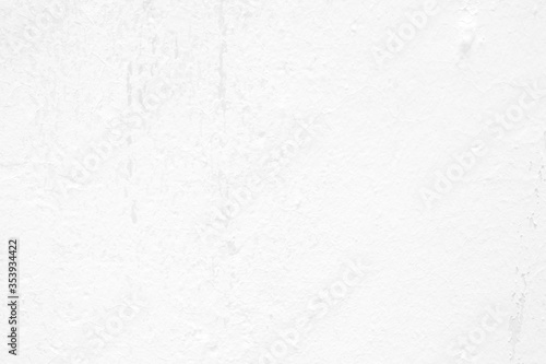 White Paint Cracking on Concrete Wall Texture Background.