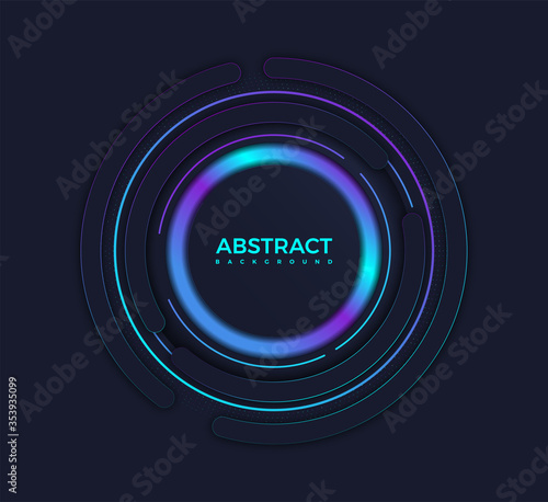 modern gradient bright color. geometric background. Abstract website landing page with circles illustration. Banner, wallpaper vector design template.